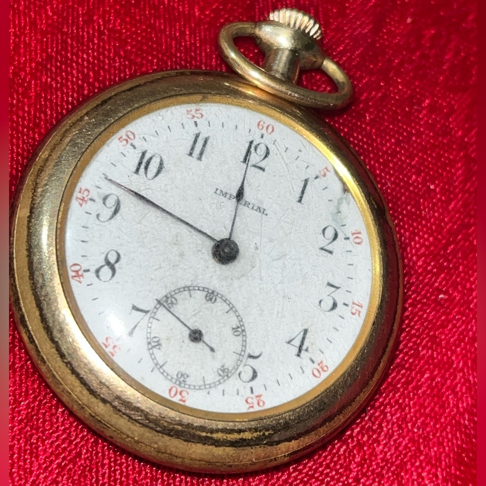 VINTAGE 25.25MM IMPERIAL POCKET WATCH